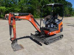 2021 Kubota KX018-4 Mini Excavator, s/n KBCGF15CCLZK45849: 4-post Canopy, R