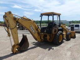 2000 John Deere 310SE 4WD Loader Backhoe, s/n 886634: Canopy, Meter Shows 3