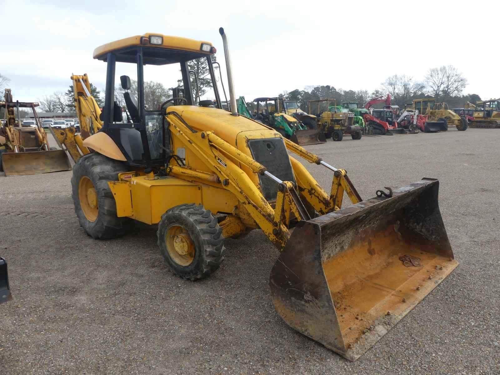 JCB 214 4WD Loader Backhoe, s/n 483741: 2-stick, 24" Bkt., Meter Shows 3967