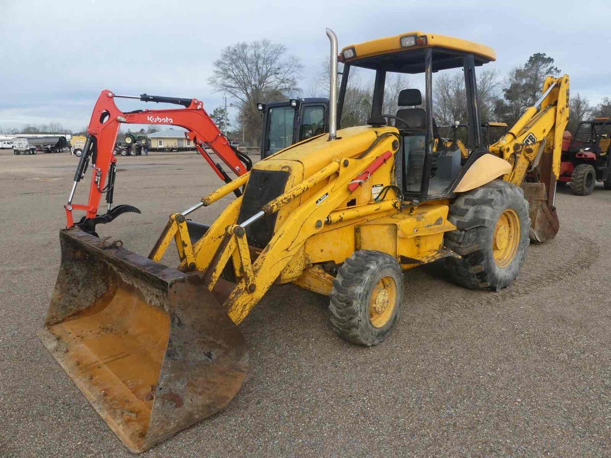 JCB 214 4WD Loader Backhoe, s/n 483741: 2-stick, 24" Bkt., Meter Shows 3967