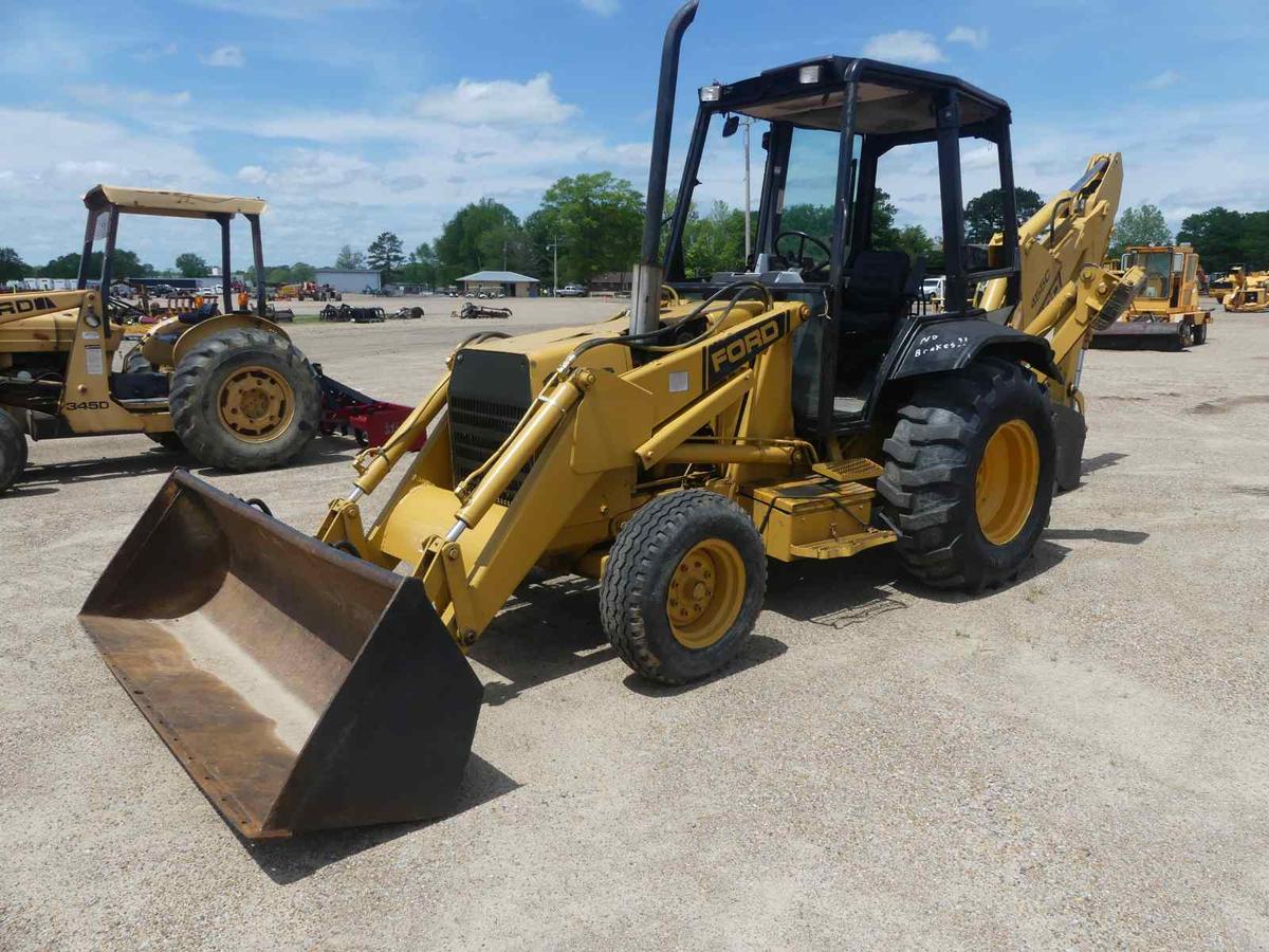 Ford 455C Loader Backhoe, s/n AW06691: Canopy, Meter Shows 6554 hrs