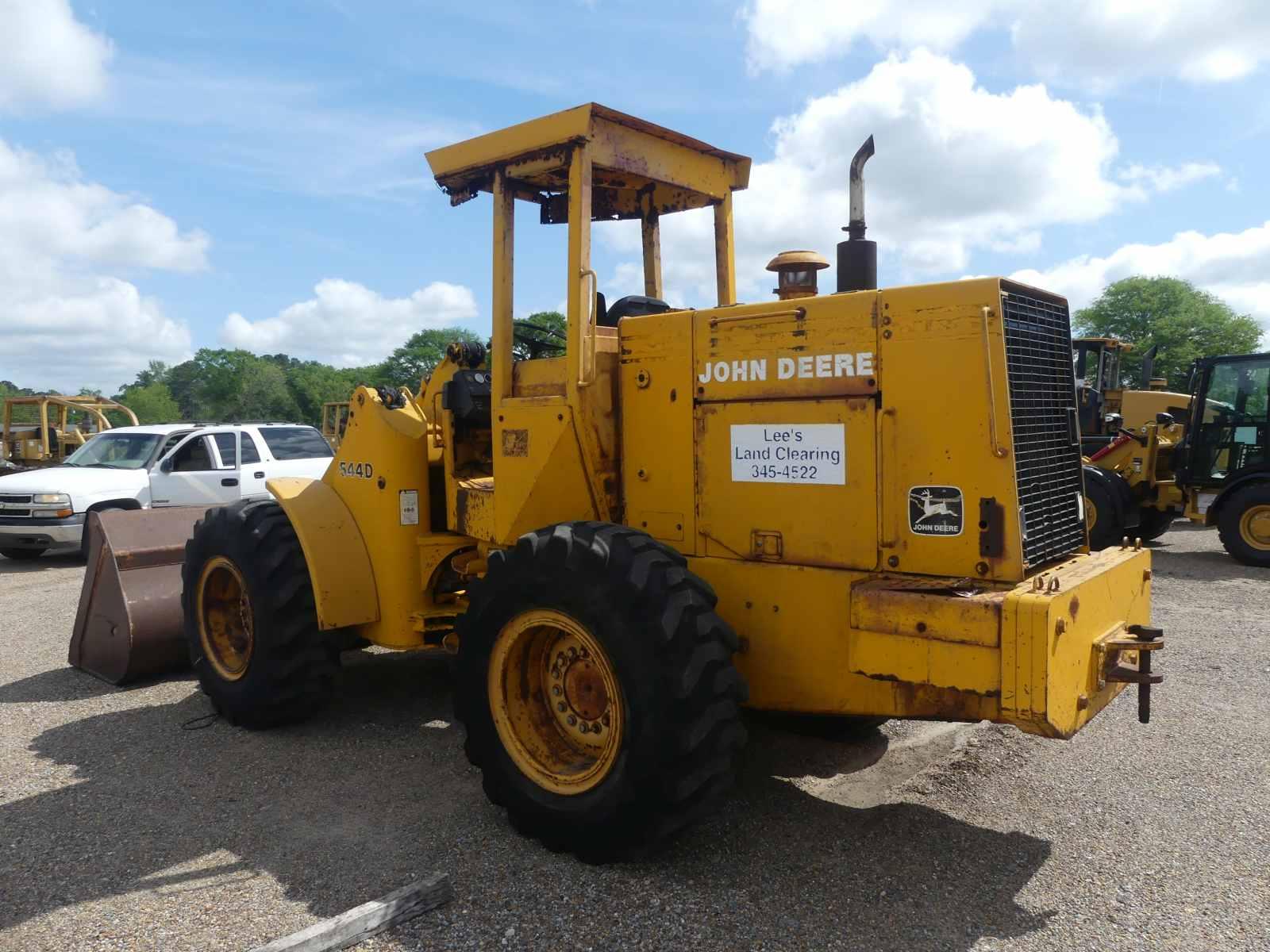 John Deere 544D Rubber-tired Loader, s/n DW544DB513545: Canopy, Meter Shows