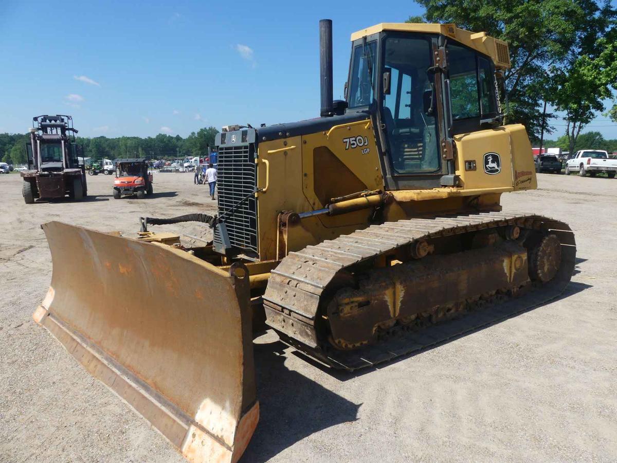 2006 John Deere 750J LGP Dozer, s/n T0750JX124300: Encl. Cab, 6-way Blade,