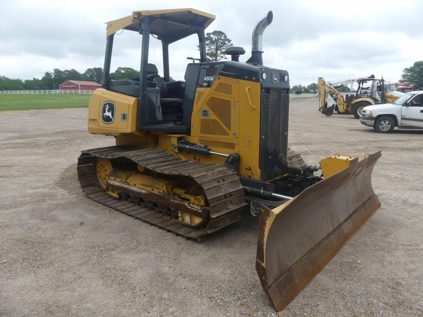 2021 John Deere 450K LGP Dozer, s/n 1T0450KXLMF401621: Canopy, 6-way Blade,