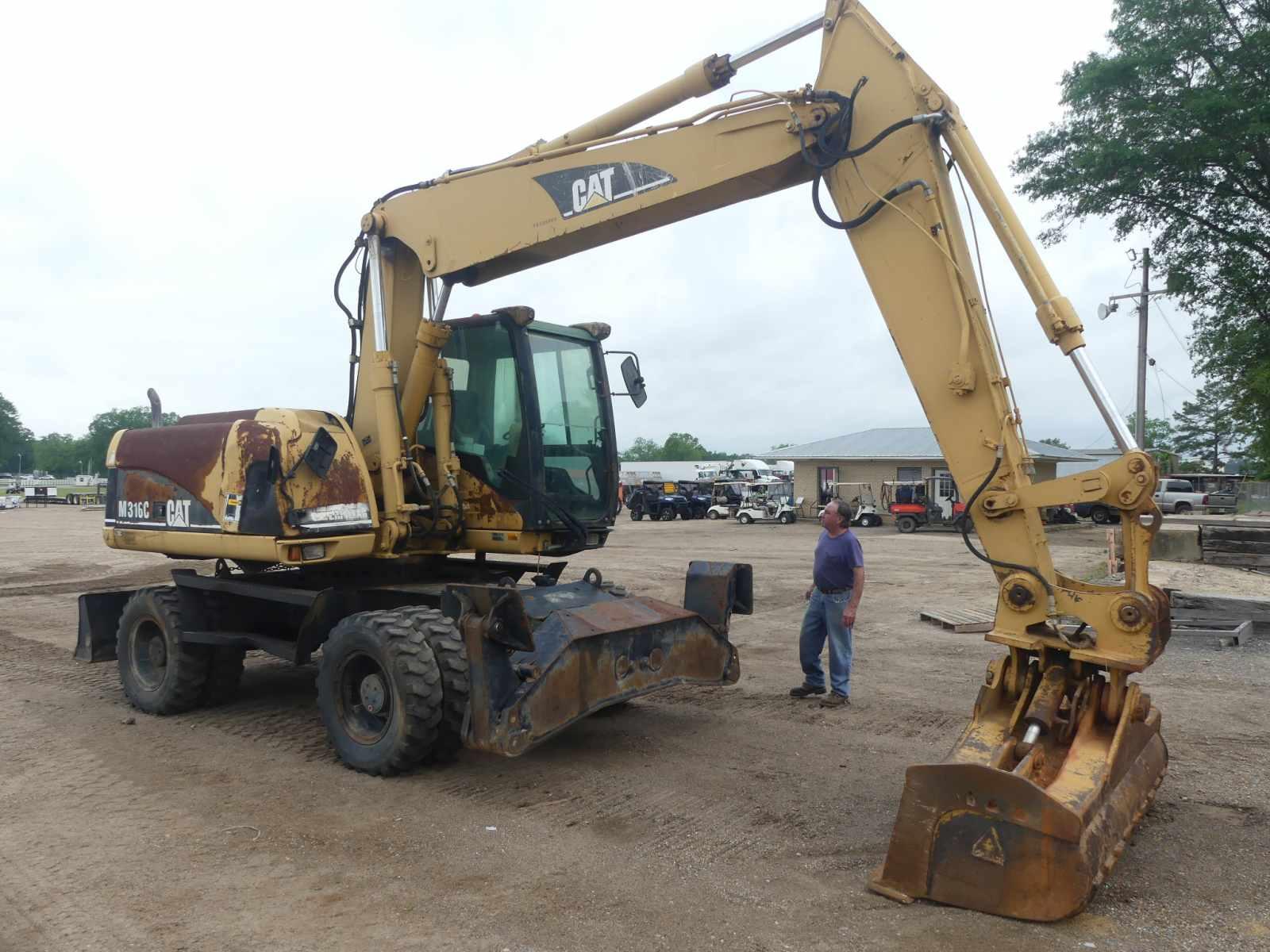 2005 Cat M316C Rubber-tired Excavator, s/n BDX00860: C/A, 72" Bkt., Aux. Hy