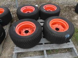 (4) 23x10.50-12 NHS Tires w/ Kubota Rims