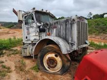 White Peterbilt Cab and Frame Parts