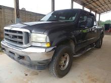 2002 Ford F250 Pickup, s/n 1FTNW21F92EC97455: Grey, Tag 582DIRT