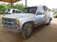 1988 Chevy K1500 Service Truck, s/n 1GCDK14K6JE159283