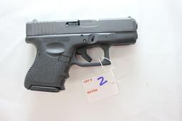 Glock 28 .380 Auto Cal. Semi-Automatic Pistol w/3-1/2" BBL, 2-10 Rd. Magazines, and Factory Hard Cas
