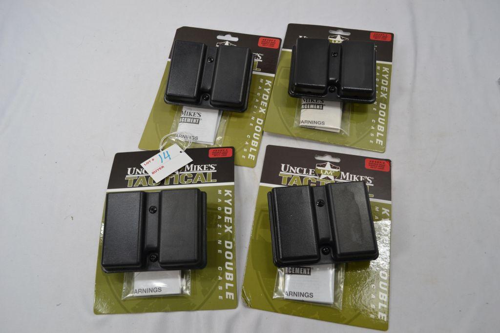 4 Kydex Double Mag Cases by Uncle Mikes Tactical All NIB