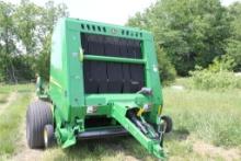 2021 John Deere 560R Baler, 3732 Bales, 1000pto, 21.5L-16.1SL Tires @ 95%, Bale Kicker, Hydraulic Pi