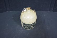 Round Top 1 Gal. Bail Handle Monogram Vinegar Jug; Good Condition