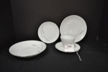 Johann Haviland China including 8 Salad Bowls, 8 Dessert Plates, 8 Berry Bowls, 8 Cups/Saucers, and