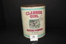 Vintage Clabber Girl 10 Lb. Baking Powder Tin; Tin Only