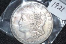 1921 Morgan Dollar; XF/AU