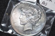 1922-P Peace Dollar; AU