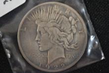 1922-P Peace Dollar; VF/XF