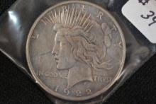 1922-S Peace Dollar; VF/XF