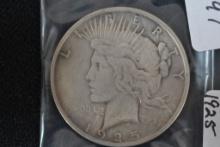 1925 Peace Dollar; VF