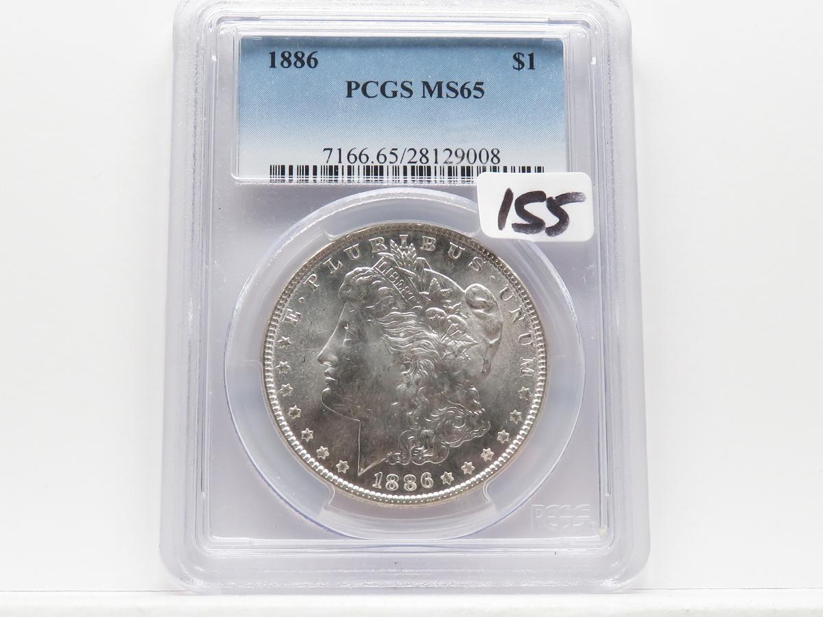 Morgan $ 1886 PCGS MS65