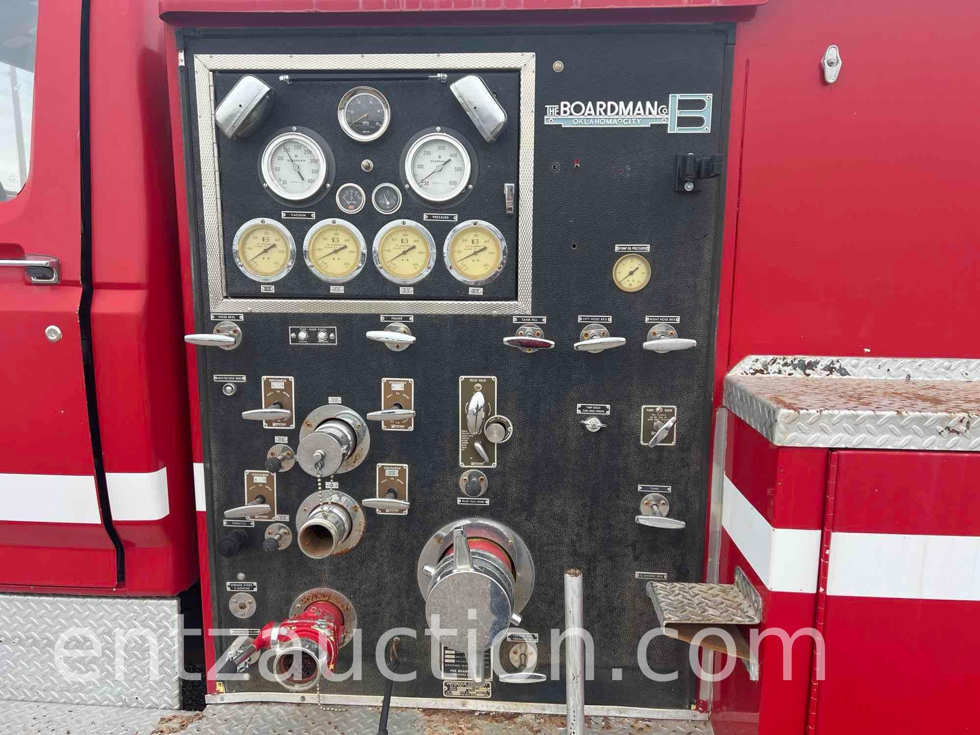 1981 FORD F700 FIRE ENGINE, V8, PROPANE, 5 SPEED