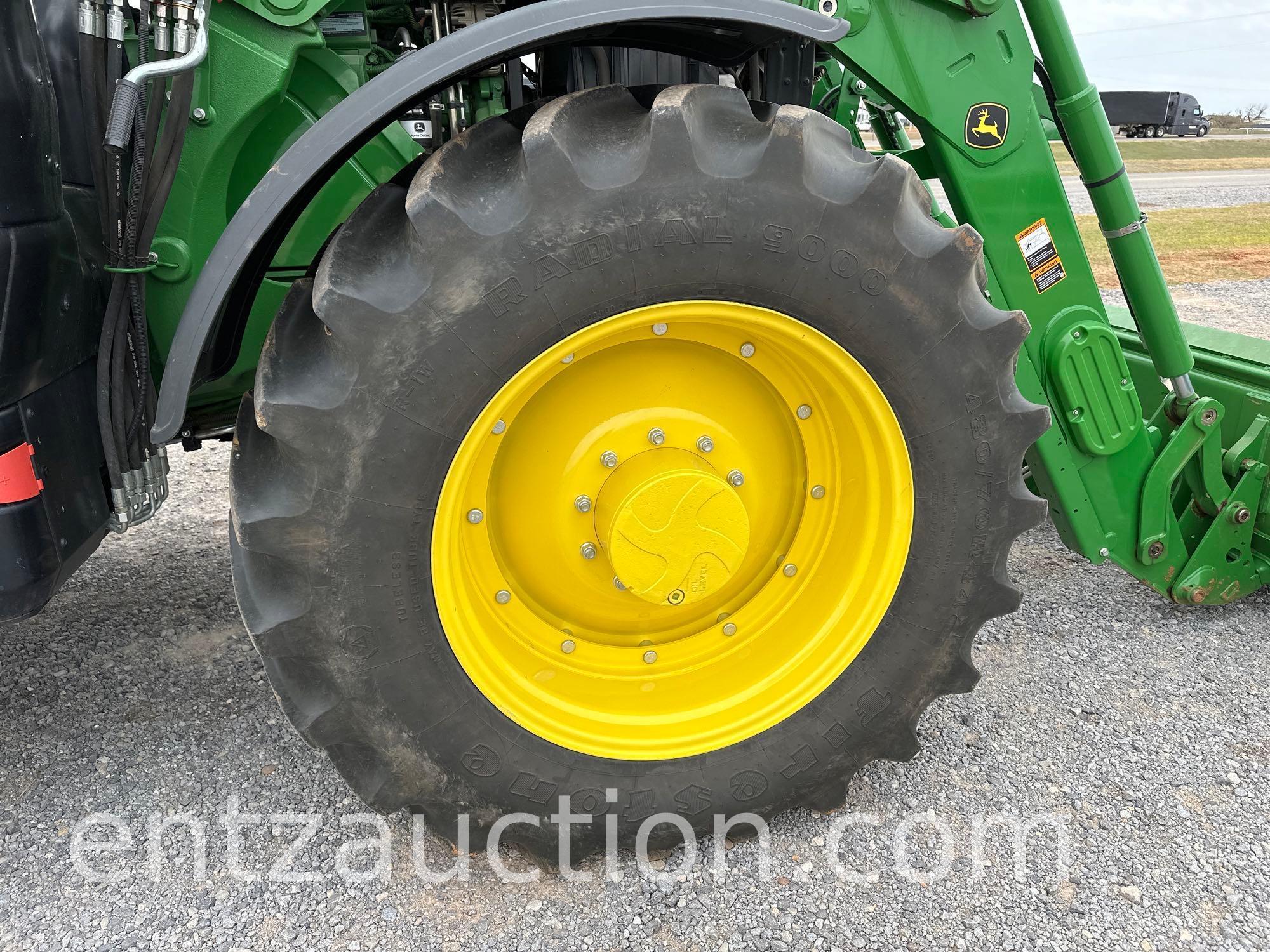 2020 JD 6215R TRACTOR, C&A, FWA, 3PT, PTO, IVT