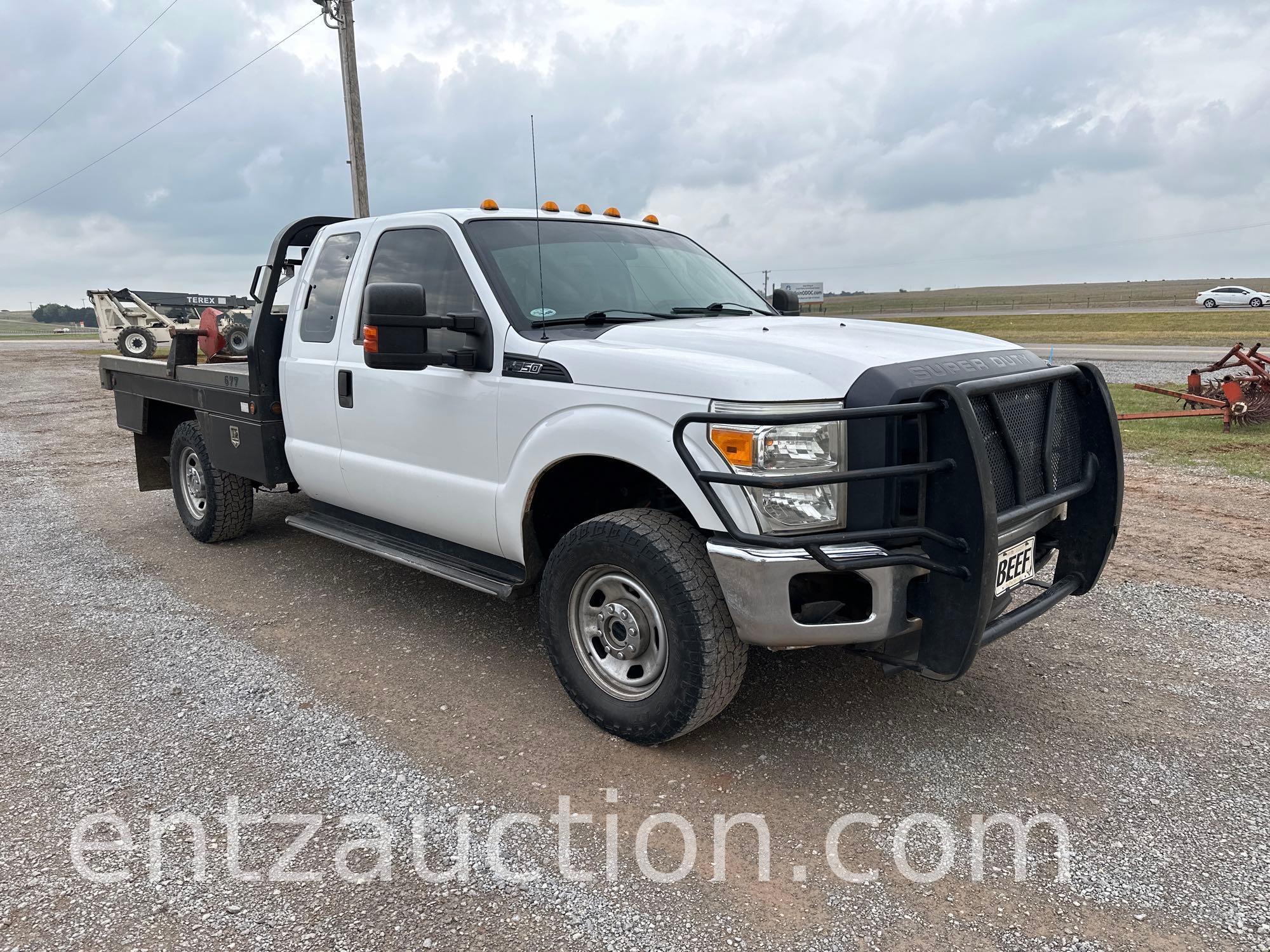 2014 FORD F350 XL, EXT. CAB, 6.2L GAS, AUTO, 4X4,