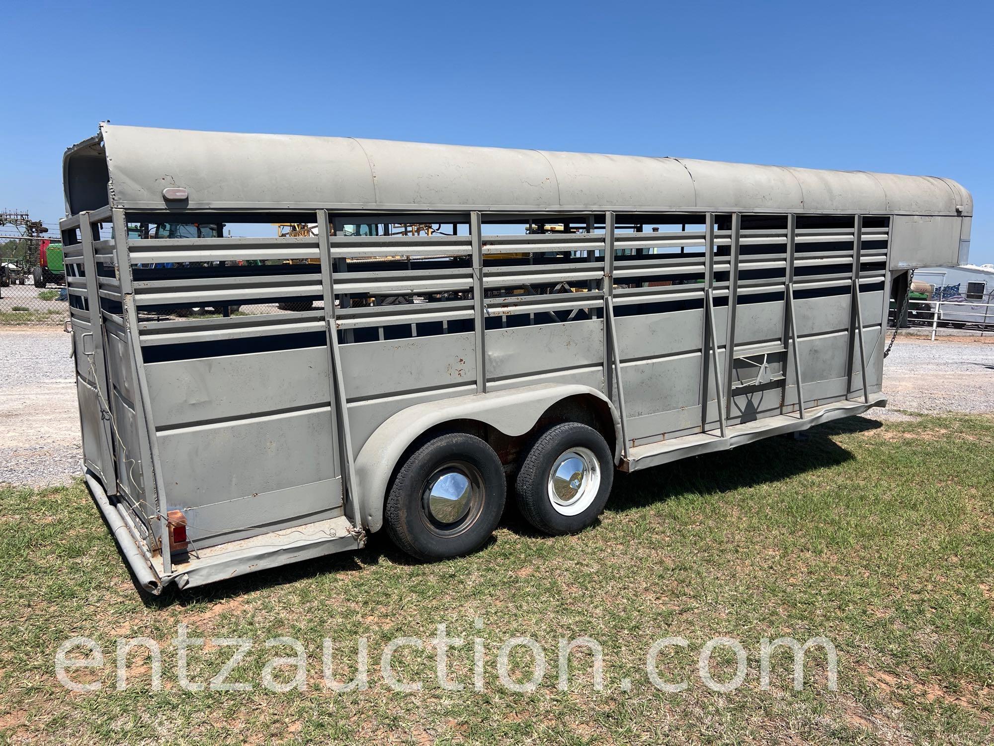 SHOPBUILT GN STOCK TRAILER, 6' X 24', TA,