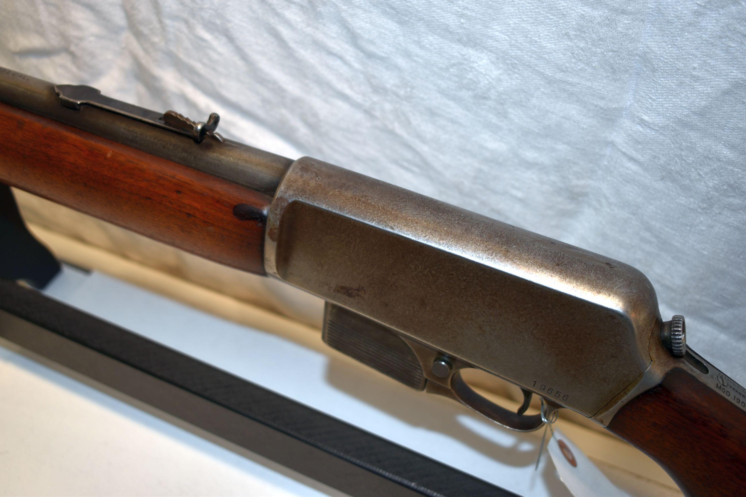 Winchester Model 1907 S.L. Semi Auto Rifle, 351 Cal., Magazine, SN: 19656, 20" Round Barrel