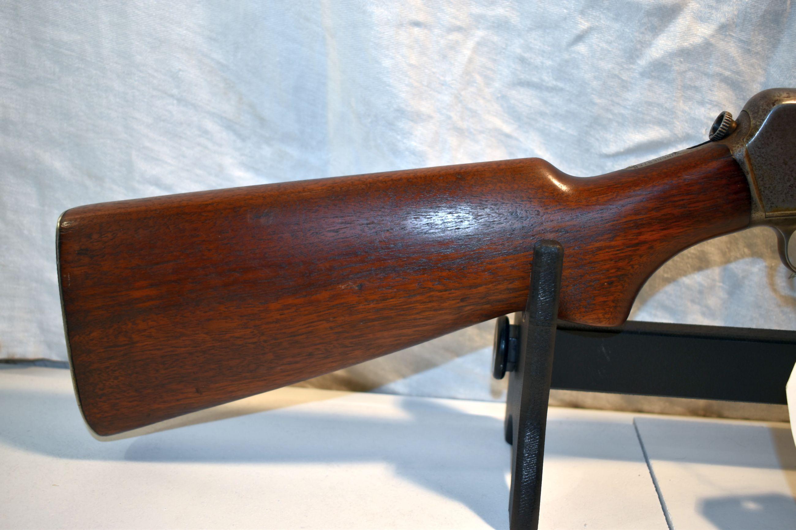 Winchester Model 1907 S.L. Semi Auto Rifle, 351 Cal., Magazine, SN: 19656, 20" Round Barrel