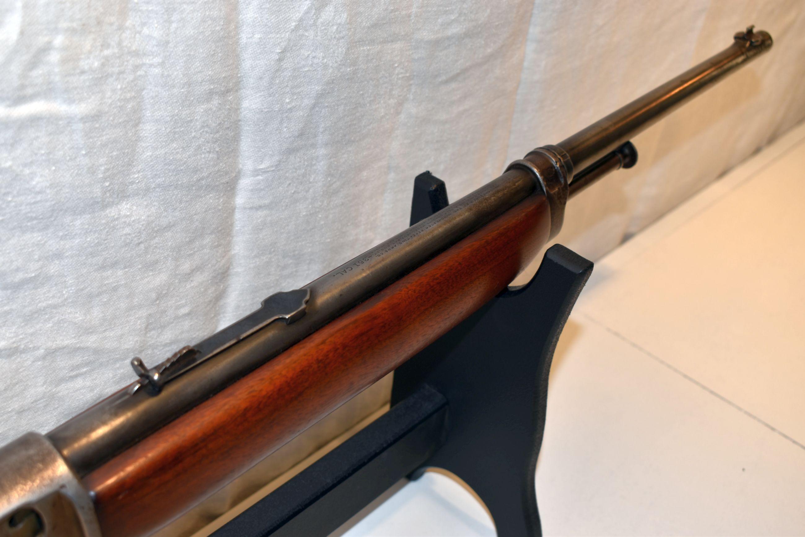 Winchester Model 1907 S.L. Semi Auto Rifle, 351 Cal., Magazine, SN: 19656, 20" Round Barrel