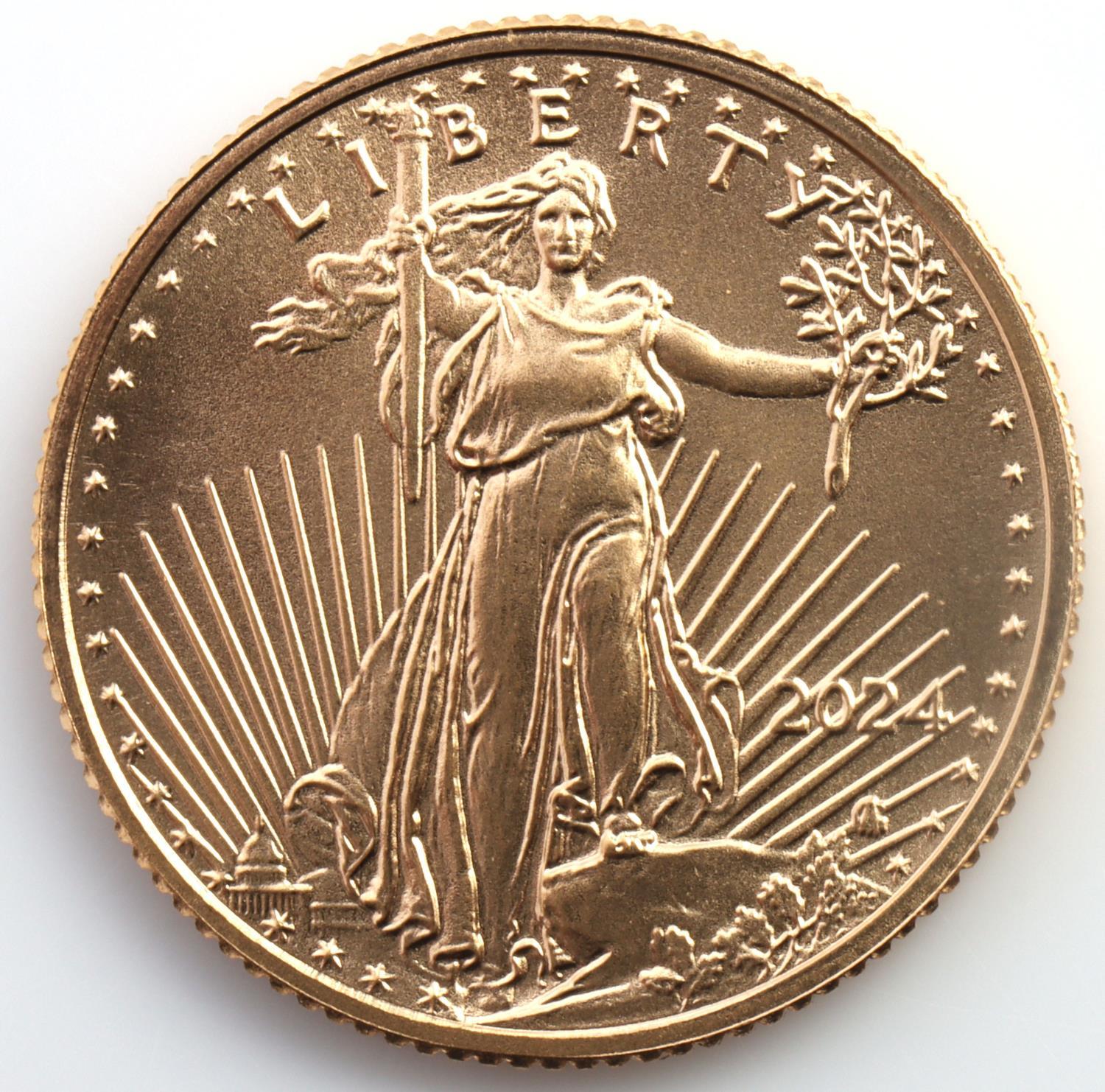 1/10TH OZ GOLD AMERICAN EAGLE COIN