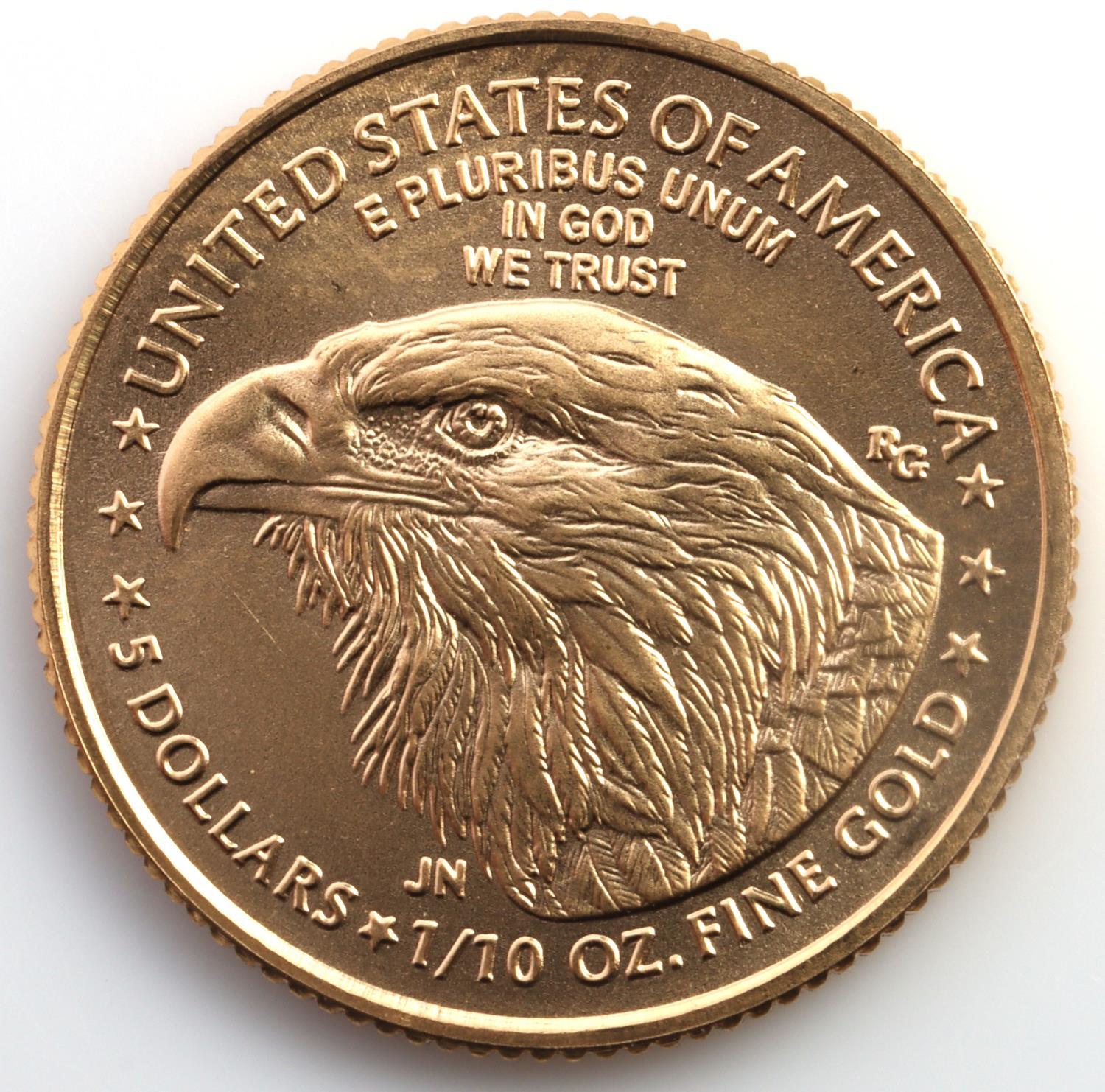 1/10TH OZ GOLD AMERICAN EAGLE COIN