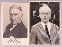 WWII GERMAN ALBERT SPEER & VON PAPEN SIGNED PHOTOS