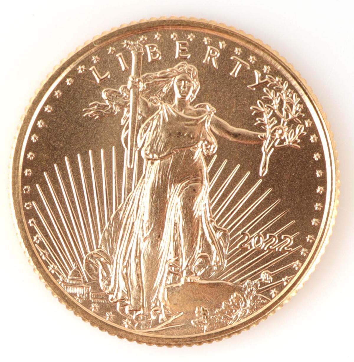 1/10TH AMERICAN GOLD EAGLE GOLD COIN