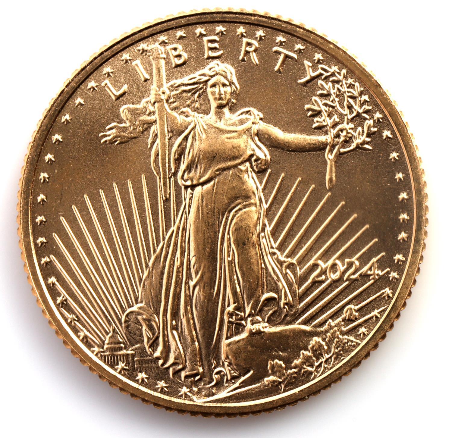 1/10TH OZ GOLD AMERICAN EAGLE COIN