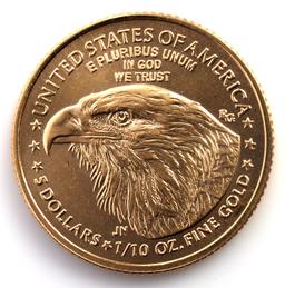 1/10TH OZ GOLD AMERICAN EAGLE COIN