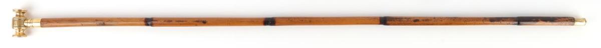 ANTIQUE JUDGE AUCTIONEER GAVEL CANE WALKING STICK