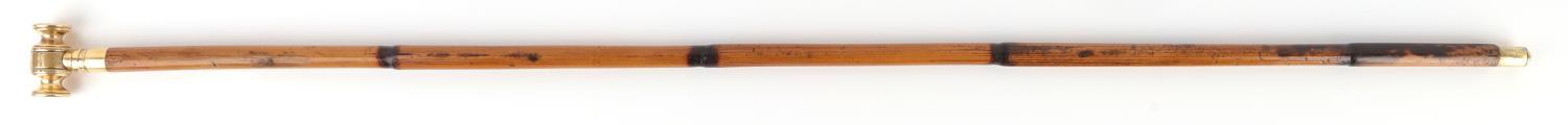 ANTIQUE JUDGE AUCTIONEER GAVEL CANE WALKING STICK