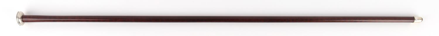 ANTIQUE ROSEWOOD POX PATCH WALKING STICK CANE