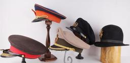 WWII VIETNAM MILITARY HEADWEAR LOT M1 CD FRENCH