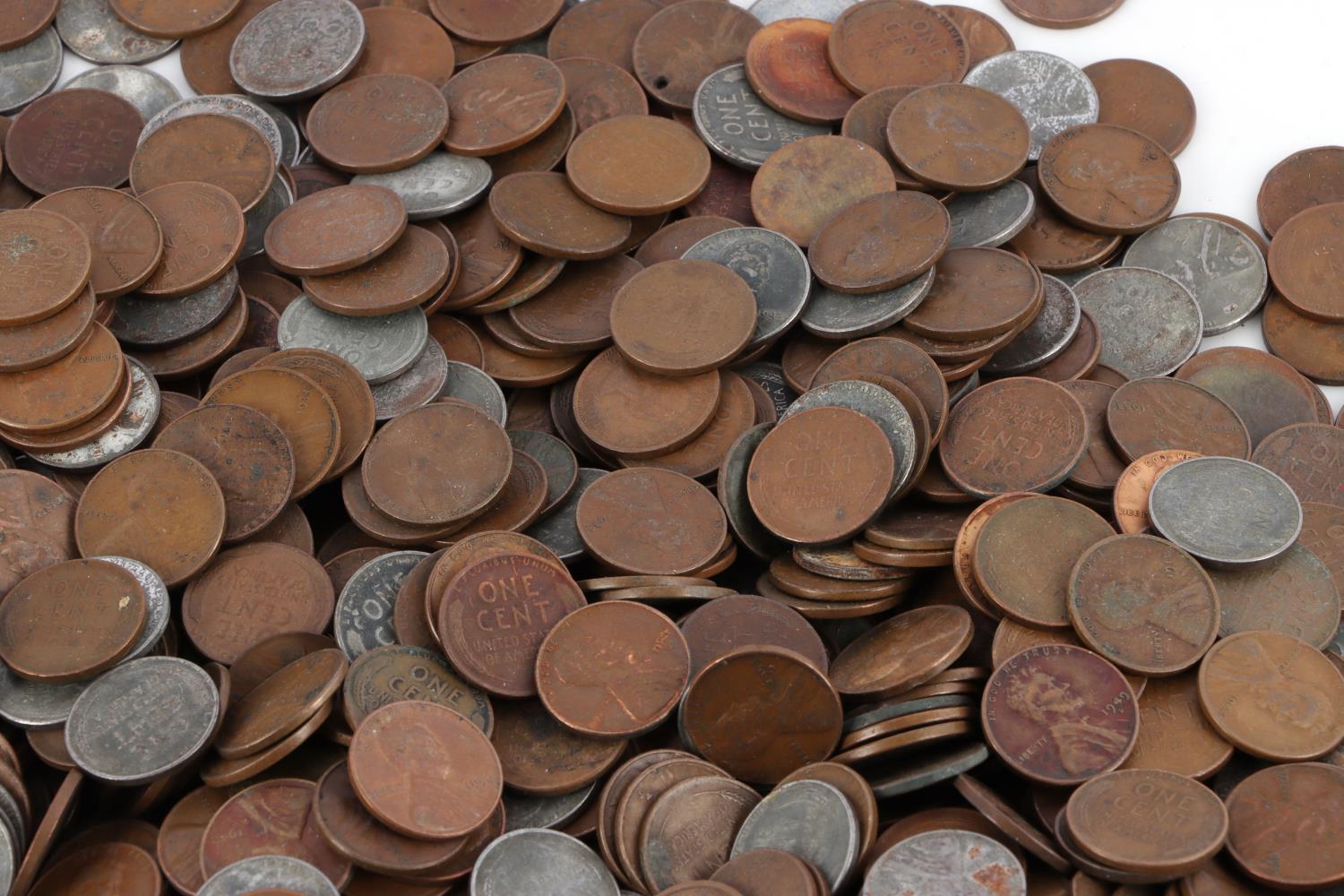 OVER 13 POUNDS OF UNSEARCHED WHEAT CENT PENNIES