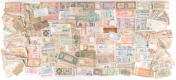 LARGE LOT OF CURRENCY FROM AROUND THE WORLD