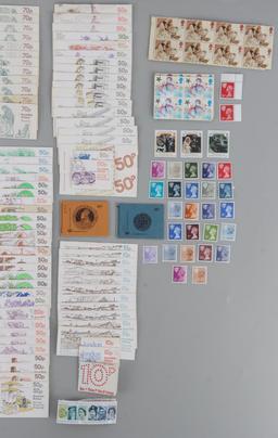 OVER 160 BRITISH POUNDS IN UNUSED POSTAGE STAMPS