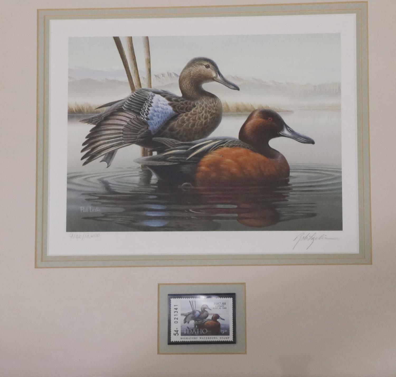 LOT OF 13 DUCK STAMPS AND SIGNED PRINTS