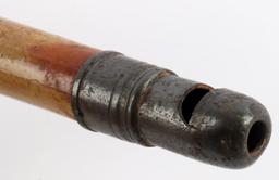 ANTIQUE SYSTEM CANE WALKING STICK WHISTLE GRIP