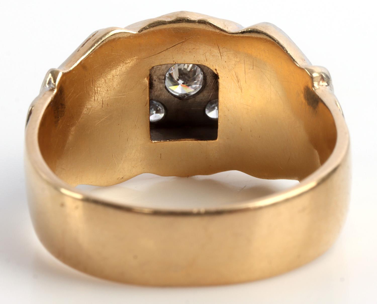 32ND DEGREE MASONIC 14KT GOLD AND DIAMOND RING