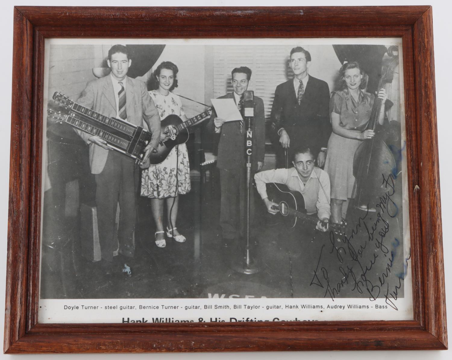 1946 HANK WILLIAMS & HIS DRIFTING COWBOYS PHOTO