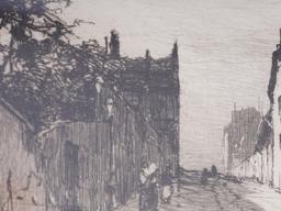 C A PLATT 1884 RUE DU MONT CENIS ETCHING IN BLACK